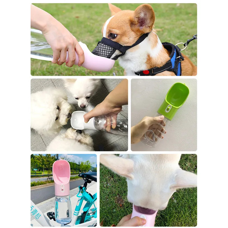 Pet Dog Water Bottle Feeder Bowl Portable Water Food Bottle Pets Outdoor Travel Drinking Dog Bowls Water Bowl for Dogs