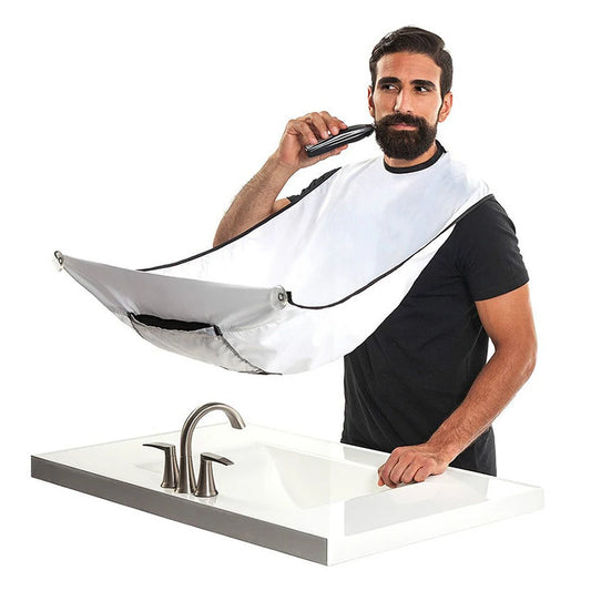 Shaving Apron for Man Beard Shaving Apron Care Bib Face Shaved Hair Adult Bibs Shaver Cleaning Hairdresser Gift Clean Apron