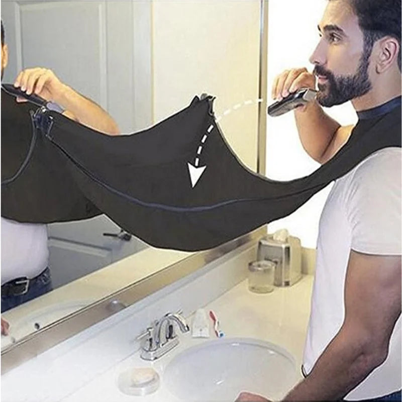 Shaving Apron for Man Beard Shaving Apron Care Bib Face Shaved Hair Adult Bibs Shaver Cleaning Hairdresser Gift Clean Apron