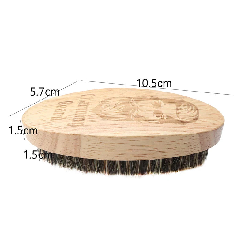 1PC Eco Friendly Boar Bristle Men's Shaving Brush Portable Barber Natural Beard Brush For Facial Cleaning Mustache Tools